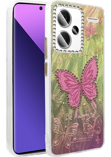 Msa-Shop Newface Xiaomi Redmi Note 13 Pro Plus Kılıf Blade Aynalı Desenli Kapak - Desen 5