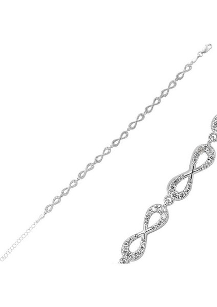 925 Ayar Gümüş Sonsuzluk Bileklik (BC-4FD565)