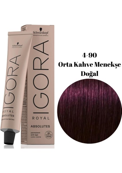 Tüp Boya 60ML. 4-90 O.kahve Menekşe Doğal