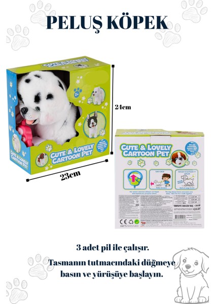 Tasmalı Yürüyen Havlayan ve Kuyruk Sallayan Peluş Sevimli Köpek (Tasmadan Kumandalı) modelleri