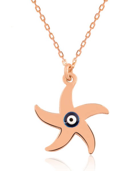 925 Ayar Gümüş Deniz Yıldızı Kadın Gümüş Kolye (BC-AF8DFE)