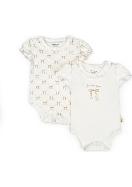 Bebek 2li Kısa Kollu Zıbın Body %100 Organik Pamuk, BEBEK-YENIDOĞAN-CSY8137 fiyatları