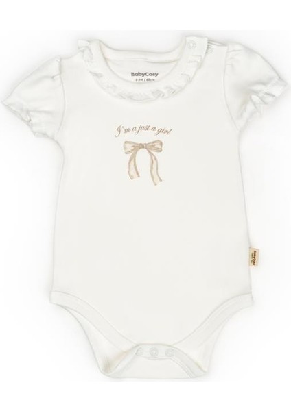 Bebek 2li Kısa Kollu Zıbın Body %100 Organik Pamuk, BEBEK-YENIDOĞAN-CSY8137 indirimleri