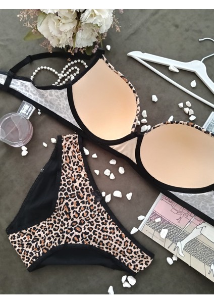 Kadın Iç Çamaşırı Leopar Desenli Takım fiyatları