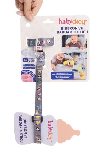 Bebek Biberon ve Bardak Tutucu, Güvenli ve Kaydırmaz, Ek Gıda Geçişi Kolaylaştırıcı