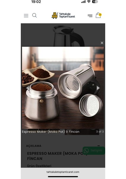 Espresso Maker Moka Pot 9 Fincan modelleri