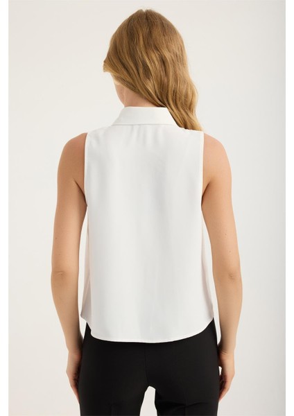 Kolsuz Volanlı Parçalı Gömlek indirimleri