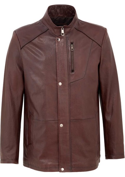 Kahve Hakiki Deri Erkek Hakiki Deri Mont - E22BDM310400-R4W fiyatları