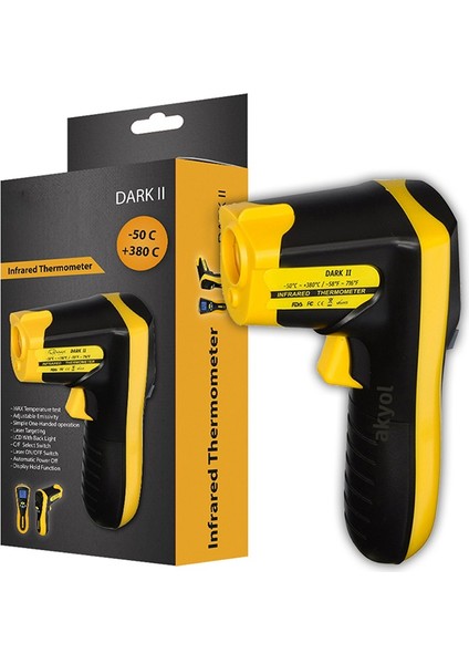 Lazer Termometre, Kızılötesi Sıcaklık Ölçer 380°C indirimleri