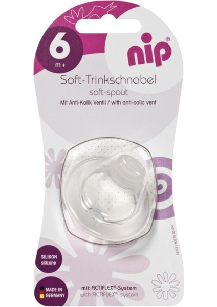 Şeffaf Soft Spout Biberon Emziği, Güvenli ve Konforlu Kullanım Sağlar.