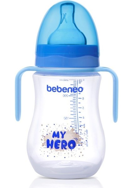 Mavi, Geniş Ağızlı, Kulplu, 250 ml Pp Biberon, Güvenle Kullanabileceğiniz Ürün