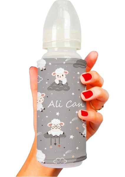 Bebekler Için Şeffaf Özel Tasarım Biberon - 110252 (Gri)