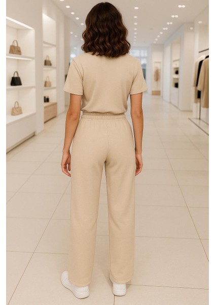 Yumuşak ve Esnek Dokulu Modal Dubleface Kumaş Kısa Kollu Bisiklet Yaka Alt-Üst Takım fiyatları