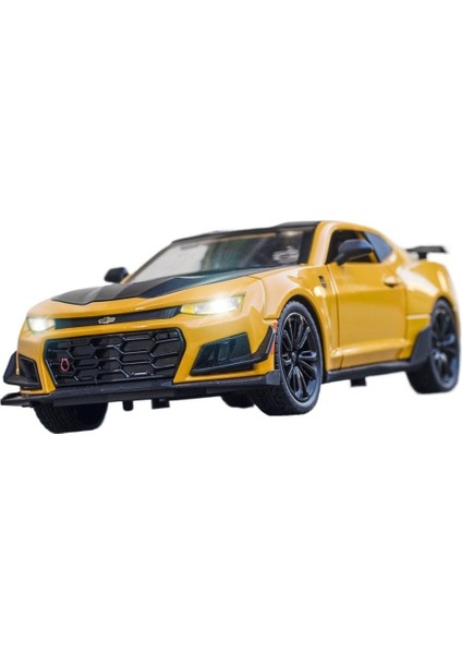 1:24 Simülasyon Chevrolet Bumblebee Alaşım Araba Modeli Çocuklar Için Ses ve Işıklı Geri Çekilebilir Oyuncak Süsleri (Yurt Dışından) fiyatları