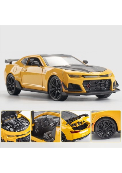 1:24 Simülasyon Chevrolet Bumblebee Alaşım Araba Modeli Çocuklar Için Ses ve Işıklı Geri Çekilebilir Oyuncak Süsleri (Yurt Dışından) fırsatları