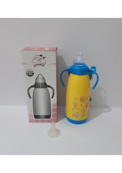 Sevimli Karikatür Desenli Termal Biberon, Bebekler Için Şık ve Kullanışlı Seçim indirimleri