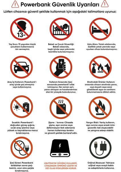 MC-4261 10000MAH Kablosuz Şarjlı Powerbank - Siyah