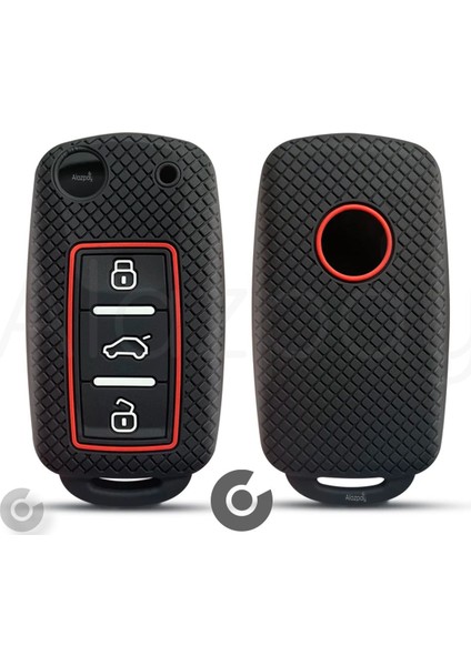 Volkswagen Golf Passat Jetta Polo Caddy Beetle Tiguan Transporter Silikon Anahtar Kılıfı