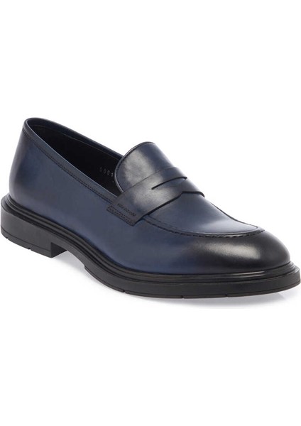 Lacivert Hakiki Deri Erkek Casual Ayakkabı - E23S1AY56540-A31 fiyatları