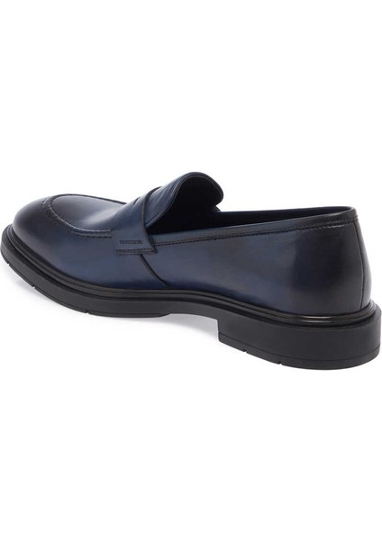 Lacivert Hakiki Deri Erkek Casual Ayakkabı - E23S1AY56540-A31 fırsatları