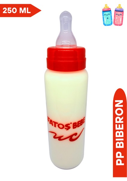 Kırmızı Renkli, 250 ml Silikon Uçlu Pp Biberon, Sağlıklı ve Güvenli Kullanım fırsatları