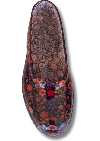 Zenne Çiçekli Bahçe ve Tarım Kadın Ayakkabısı 36-40 Turuncu