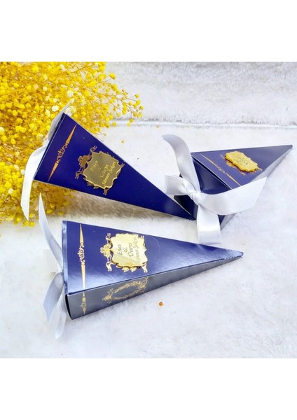 30 Adet Mavi Külah Pleksi Isimlikli Erkek Bebek Mevlit Şekeri modelleri