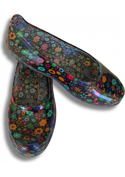 Zenne Çiçekli Bahçe ve Tarım Kadın Ayakkabısı 36-40 Yeşil fırsatları