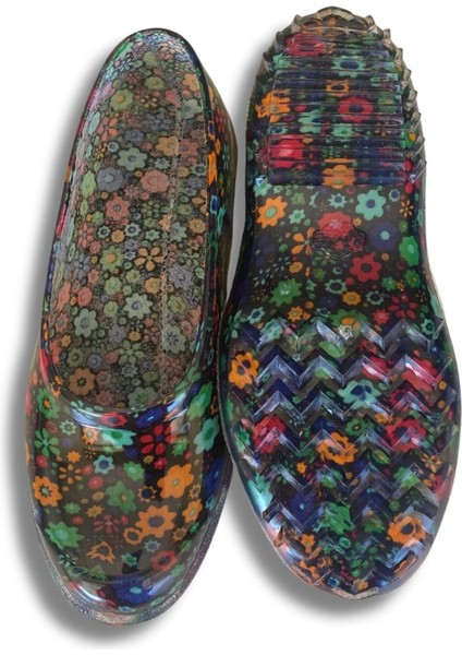 Zenne Çiçekli Bahçe ve Tarım Kadın Ayakkabısı 36-40 Yeşil indirimleri