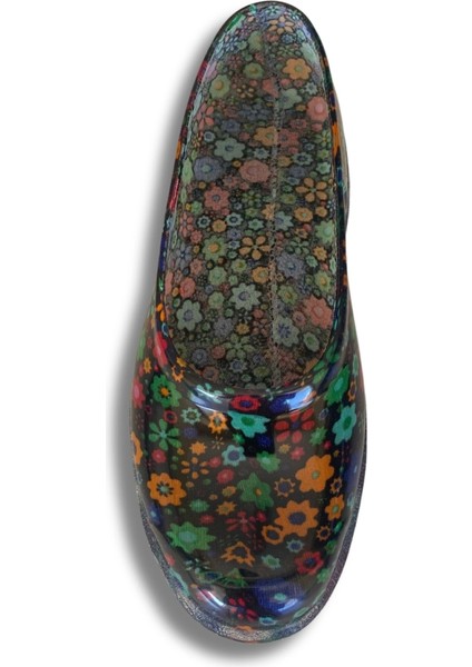 Zenne Çiçekli Bahçe ve Tarım Kadın Ayakkabısı 36-40 Yeşil