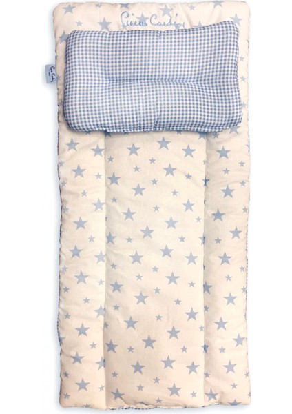 Pierre Cardin Lüks Nakışlı Alt Açma Minderi - Mavi