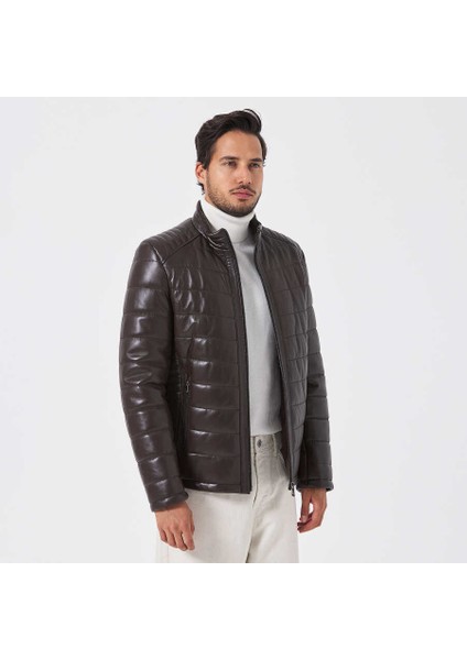 Kahve Hakiki Deri Erkek Hakiki Deri Mont - E23KDM310514-Q3V fırsatları