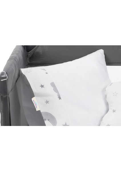 Sema Baby 6 Parça Lüks Park Yatak Bebek Uyku Seti - Moon fırsatları