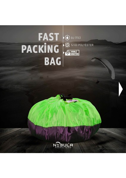 Yamaç Paraşütü Gül Torba ( Fast Packing Bag )