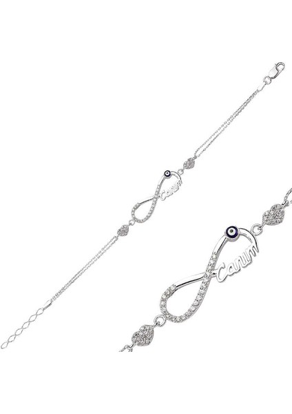 925 Ayar Gümüş Sonsuzluk Canım Bileklik (BC-8B633E)