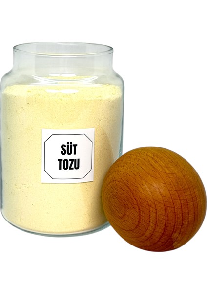 2'li Ahşap Top Kapaklı Cam Süt Tozu Filtre Kahve Saklama Kavanozu Seti 800 ml Etiket Hediyeli indirimleri