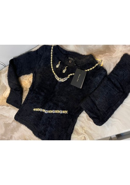 Kadın Tüylü Marka Yumuş Peluş Triko Kazak fiyatları