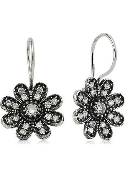 925 Ayar Gümüş Sallantılı Çiçek Küpe (BC-55B125) fiyatları