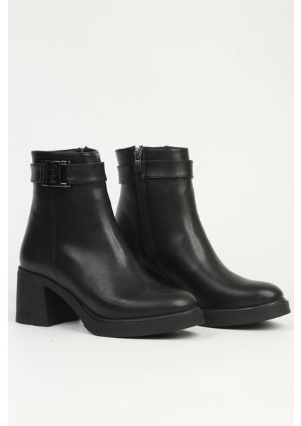 Siyah Yarım Topuklu Bot PC-55249 fiyatları