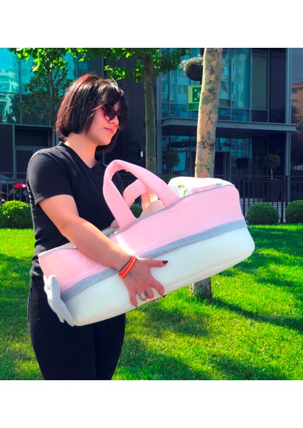 Sema Baby Portbebe Yenidoğan Bebek Yatağı - Ekru/pembe fiyatları