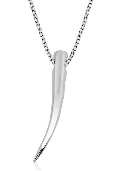 925 Ayar Gümüş Fil Dişi Gümüş Kolye (BC-B6D623)