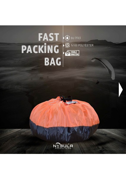 Yamaç Paraşütü Gül Torba ( Fast Packing Bag )