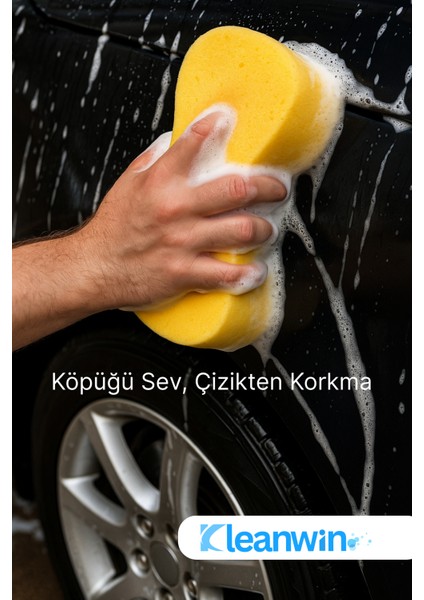 Sponge 1 Adet Yumuşak Oto Yıkama Süngeri Araç Temizleme ve Köpükleme Süngeri