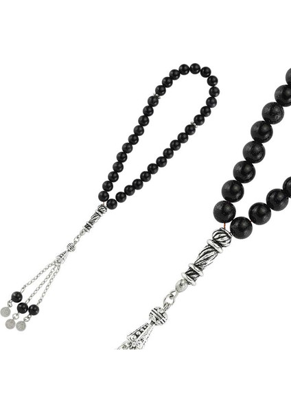 Doğaltaş Metal Püsküllü Mavi Yıldız Taşı Tesbih (BC-3E99E2)