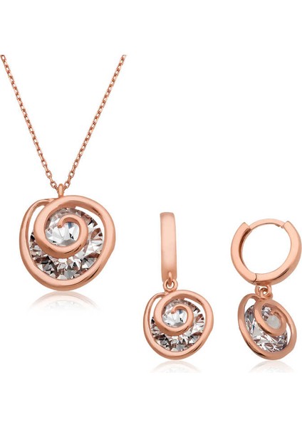 925 Ayar Gümüş Aşk Döngüsü Set (BC-9B4BD8)