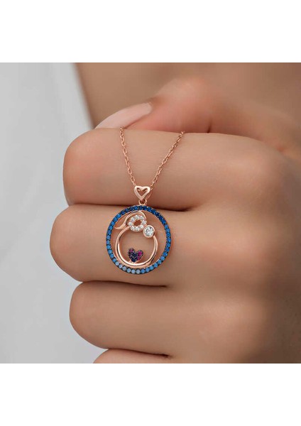 925 Ayar Gümüş Rose Anne ve Bebek Sevgisi Kolye (BC-22D4D7) indirimleri