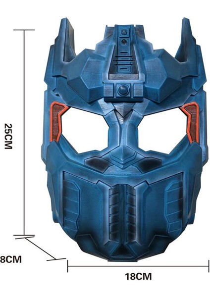 Işıklı Ses Değiştiren Maske Pilli Robot Maske Mavi fiyatları