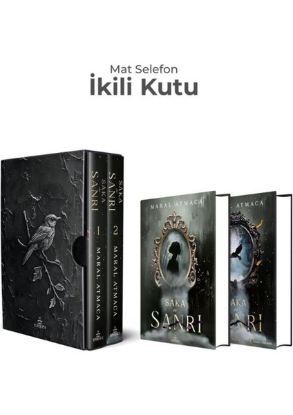 Saka ve Sanrı - Maral Atmaca (Ciltli) Roman Seti 2 Kitap 1152 Sayfa Özel Kutu modelleri