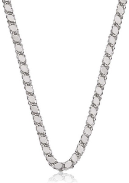 925 Ayar Gümüş Pullu Arpa Zincir (BC-49E6A0)