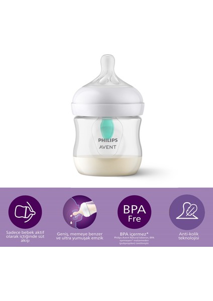Philips Avent Natural Response Anti-Colic Pp Biberon 125 ml +0 Ay